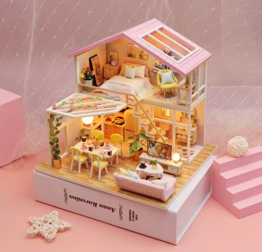 Homemade Wooden Dollhouse