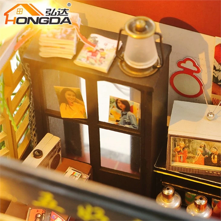 Easy To Assemble 90s Chinese Style DIY Miniature Diy Dollhouse