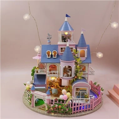 Cottage in miniatura della casa modello in scala della città in miniatura di Hongda