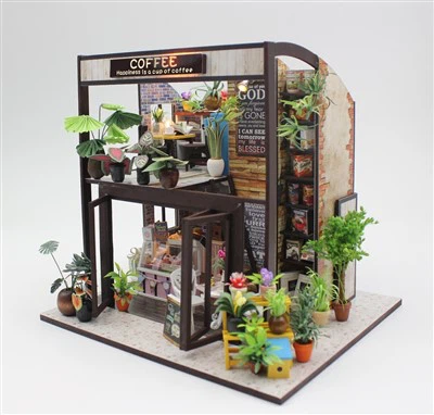 Hongda Wood Crafts House Case artigianali in legno Piccoli giocattoli per la casa