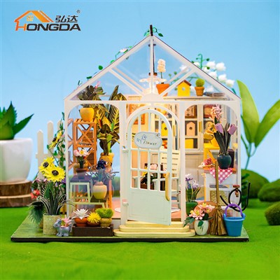 M2421 Casa delle bambole Fiore di sole bianco