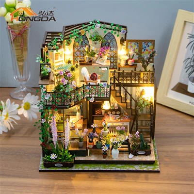 Kit per casa delle bambole in miniatura Darcy Flower House